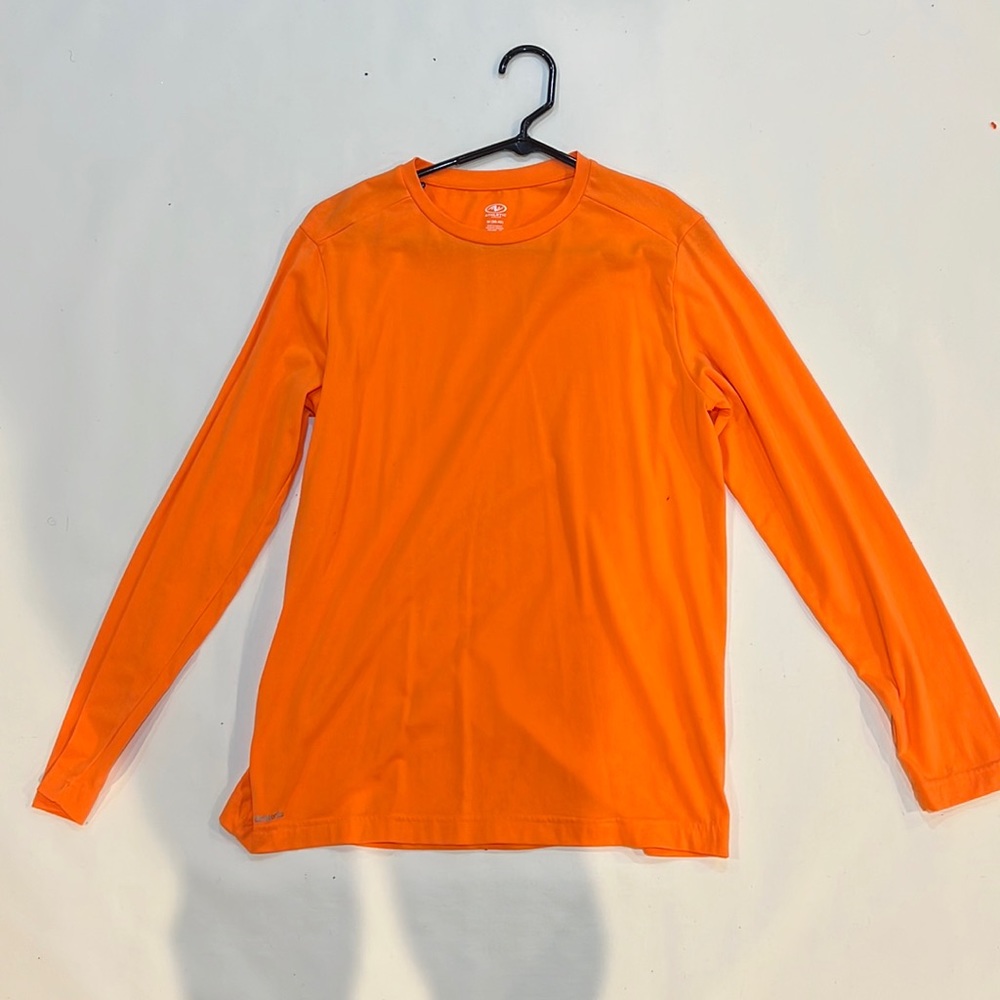 Orange long sleeve shirt